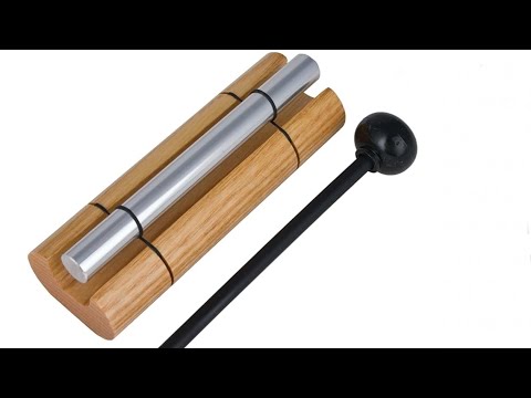 Woodstock Wind Chimes Zenergy Solo Hand Chime, Silver (7") Musically Tuned for Meditation