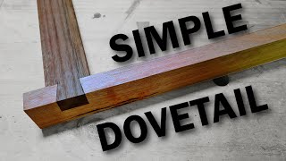 Really easy dovetail joint | Hand tools woodworking