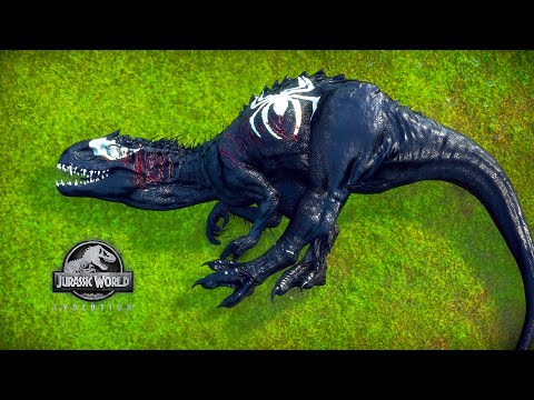 Spiderman Trex Vs Venom Indominus Rex Vs  Spiderman Spinosaurus | Jurassic World Evolution