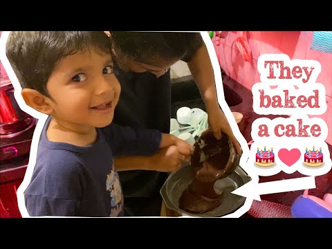 They baked a cake and we had Chai in the rain !