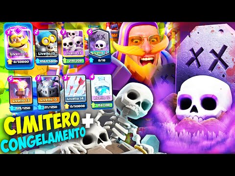 CEMETERY + FREEZING on CLASH ROYALE.. I NEARLY BROKE EVERYTHING!!