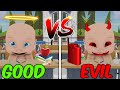 GOOD BABY STUDENT VS EVIL BABY STUDENT ROLEPLAY!!! (Who's Your Daddy)