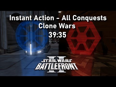 [PB] Star Wars Battlefront II (2005) Speedrun - All Conquests - Clone Wars in 39:35