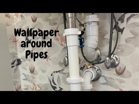 How to Hang Wallpaper Around Pipes - Spencer Colgan