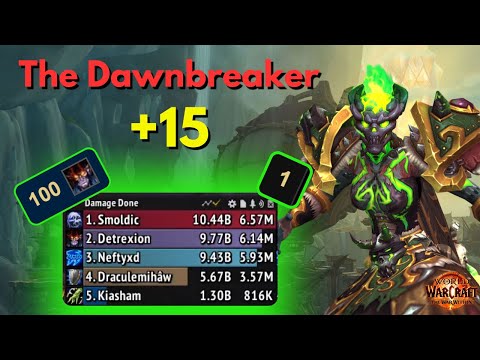 Demonology Warlock Rank 1 Parse POV | The Dawnbreaker +15 | TWW S3