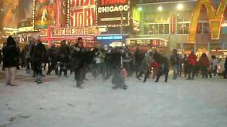 preview picture of video 'Times Square Snow War'