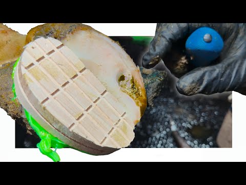 this SLUDGE was coming from her foot!!