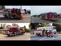 Fire Trucks Responding Compilation - Month of August 2023