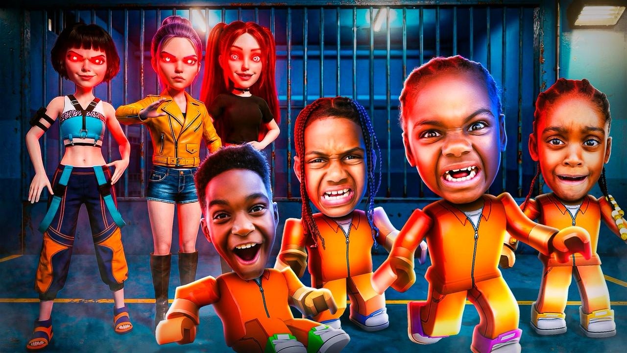 ESCAPING KPOP DEMON HUNTERS PRISON RUN IN ROBLOX (OBBY)