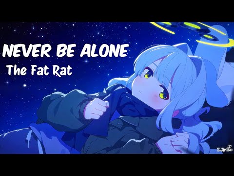 Never Be Alone - TheFatRat [ Lyrics // Nightcore ] | Hare (Camping) - Blue Archive L2D