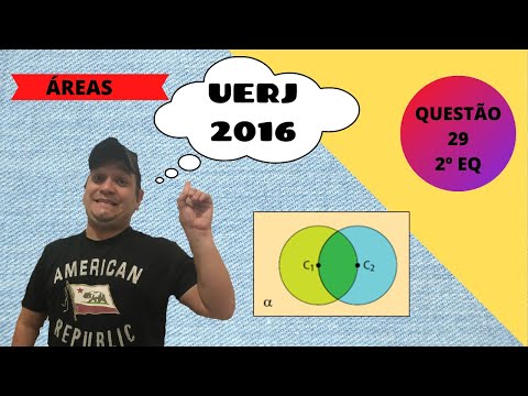 UERJ 2016 2 EQ Questão 29 - Matemática. Área Geometria plana Círculo