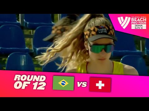 Carol/ Barbara vs. Brunner/ Hüberli - Round of 12 Highlights Doha 2023 #BeachProTour