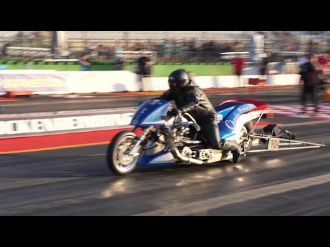 NitrOlympX Hockenheim 2023   Super Twin Top Fuel bike Q2
