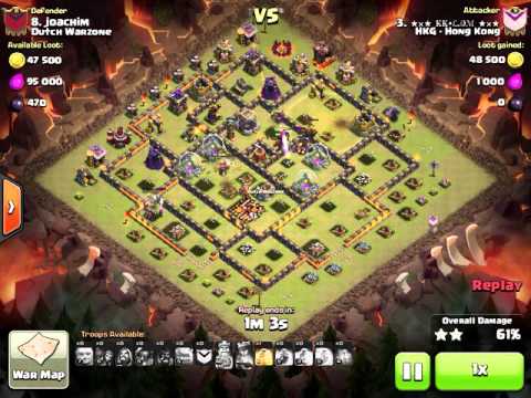 HKG-Hong Kong vs Dutch Warzone~KK LAM gopehog 3 star TH10