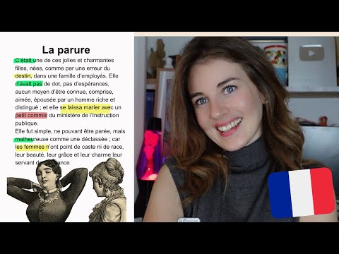 Advanced French Literature Lesson  / The Necklace by Maupassant