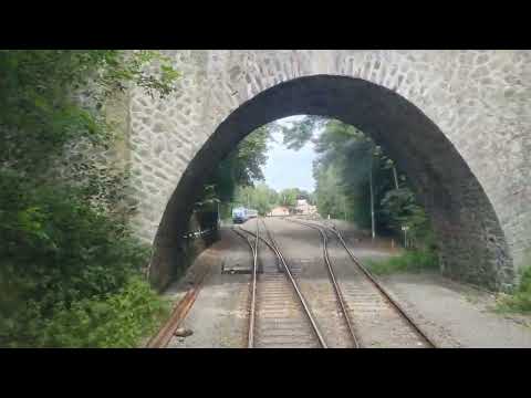 Führerstandmitfahrt. Furth im Wald - Domažlice. BR-223. Z kabiny maszynisty. Train. Über die Grenze.