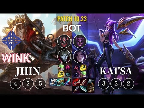 ES Wink Jhin vs Kai'Sa Bot - KR Patch 10.23
