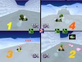 Mario Kart 64 Netplay Frappe Snowland 4 Player Race Round 2
