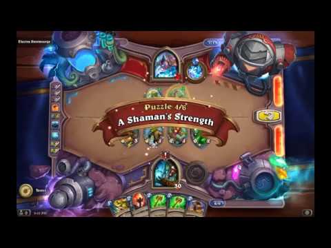 Solution Puzzle Lab Lethal: A Shaman's Strength - Electra Sturmsurge (4/6), Hearthstone Boomsday