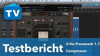 Video thumbnail for Test - U-he Compressor Plug-in Presswerk 1.1 - deutsch by musotalk