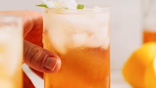 Lemon Ginger Jasmine Iced Tea | Minimalist Baker Recipes