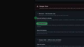 58. Reset local storage