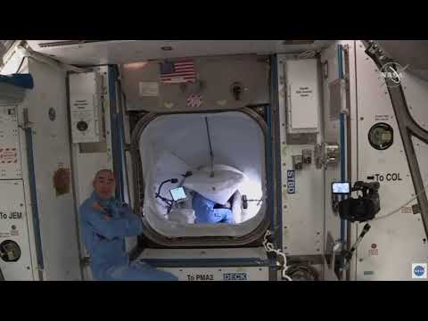 SpaceX Demo-2 Astronauts Open Hatch & Enter ISS
