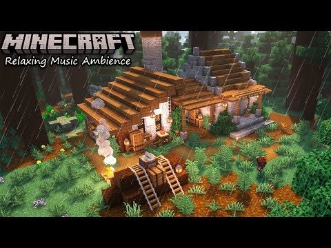 Ultimate Minecraft Medieval Blacksmith and Rainy Day Longplay!