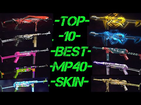 BEST MP40 SKIN IN FREE FIRE || Top 10 best MP40 skin in free fire || best MP40 attribute in FF !!!