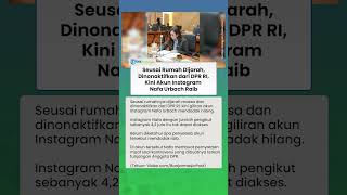 Seusai Rumah Dijarah, Kini Akun Instagram Nafa Urbach dengan 4,2 Juta Pengikut Raib