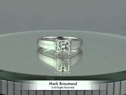 1.20ct Princess Cut Diamond Engagement Anniversary Ring- Mark Broumand