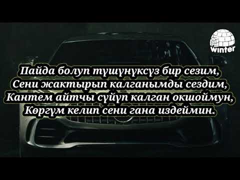 Эрлан Андашев-- Сүйүп калдым, текст(караоке, lyrics)