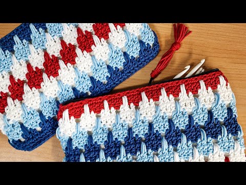 Come trasformare qualsiasi borsa con cerniera in una divertente pochette all'uncinetto | Facile d...