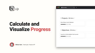  - Calculate and Visualize Progress in Notion