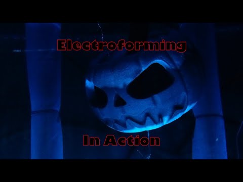 Copper Electroforming in Action - 3D Printed Pumpkin coated in Pure Copper