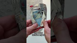 Unpacking Pokémon 151 Korean Pack #pokemon #pokemoncards #pokemontcg