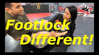 Straight Footlock like a Toe Hold!