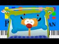 BabyTV Evening Song Slow Medium 4K Piano Tutorial