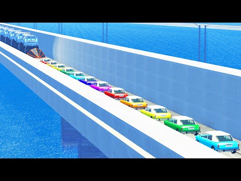 How dangerous a TRAIN can be - BeamNG DRIVE