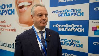 Ректор БГМУ Сергей Рубникович на выставке «Стоматология Беларуси-2025»