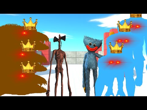 KING BLUE GORO BROTHERS + 3X BLUE PRIMATES + HUGGY WUGGY VS KING BROWN MOSASAURUS BROTHERS + 3X BROW