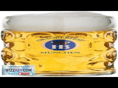 Hofbrauhaus 1 Liter HB Oktoberfest Edition Dimpled Glass Beer Stein