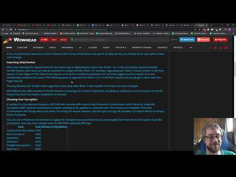 My Thoughts on Buyable Corruption and Echoes of Nyalotha Changes