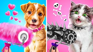 Maison pour Animaux : Chien vs Chat ! 🐶😻 Construire une Salle Secrète pour Mes Animaux