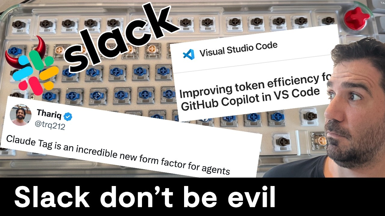 Noticias programación: Ahorro tokens VS Code, Teclados, Claude Tag, Maldades Slack… #CaféCodely