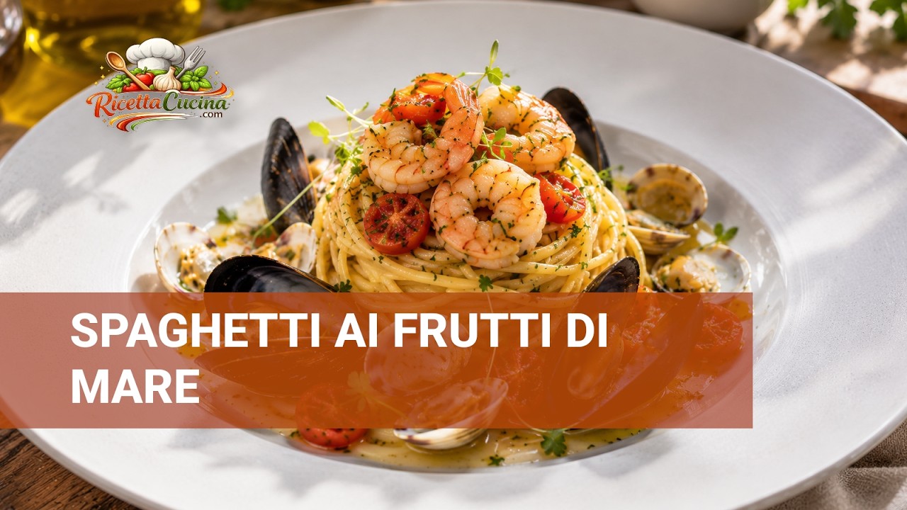 Anteprima video di Spaghetti ai Frutti di Mare con Gamberi, Cozze e Vongole