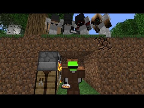 Minecraft Speedrunner VS 4 Hunters REMATCH