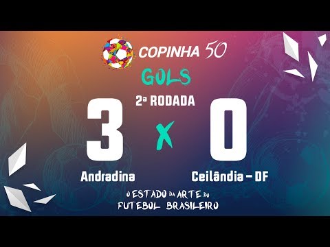 Gols de Andradina 3 X 0 Ceilândia - DF, Copinha 2019