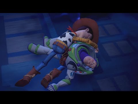 Woody & Sora Save Buzz Lightyear - Kingdom Hearts 3 English Dub (Toy Story) KH3