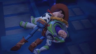 Woody &amp; Sora Save Buzz Lightyear - Kingdom Hearts 3 English Dub (Toy Story) KH3